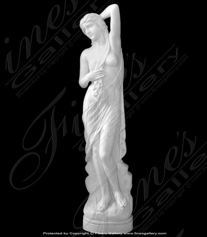 Search Result For Marble Statues  - Roman Maiden Vase - MS-134