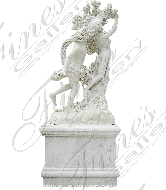 Apollo and Daphne Marble Statue
