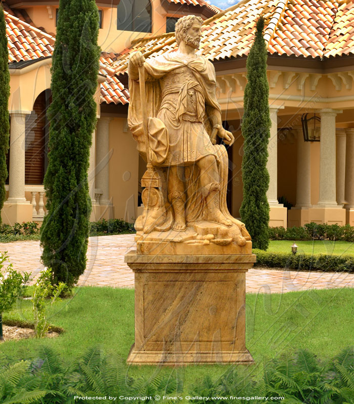 Marble Statues  - Gold Marble Statue - MS-437