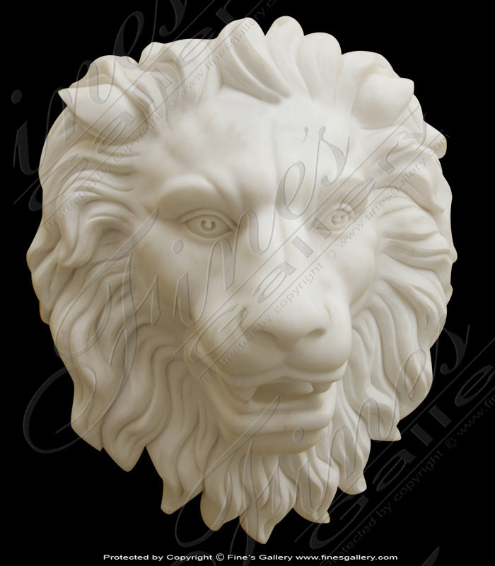 Marble Statues  - Lion Wall Statue - MS-453