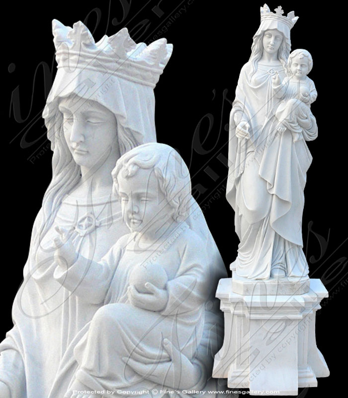 Marble Statues  - Our Lady Of Victory Marble Sta - MS-1187