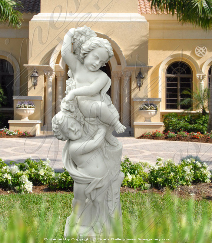 Marble Statues  - Heavenly Children - MS-628