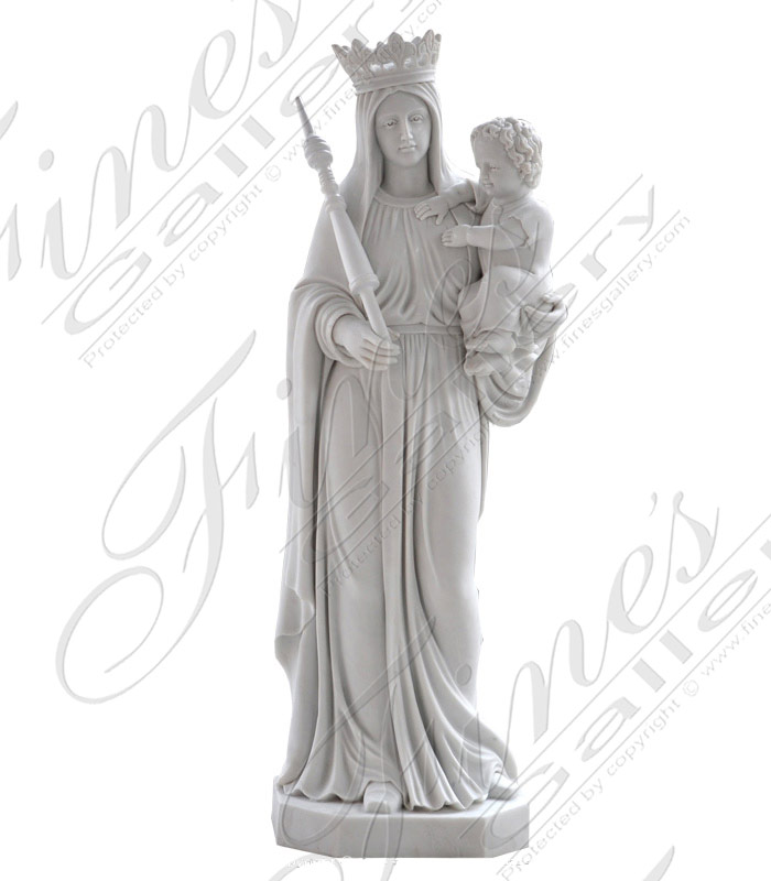 Search Result For Marble Statues  - Mother Mary And Baby Jesus - MS-868