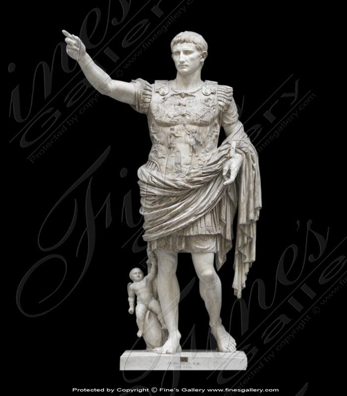 Marble Statues  - Julius Caesar Marble Bust - MBT-442