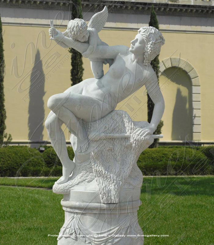 Marble Statues  - Man And Horse - MS-251