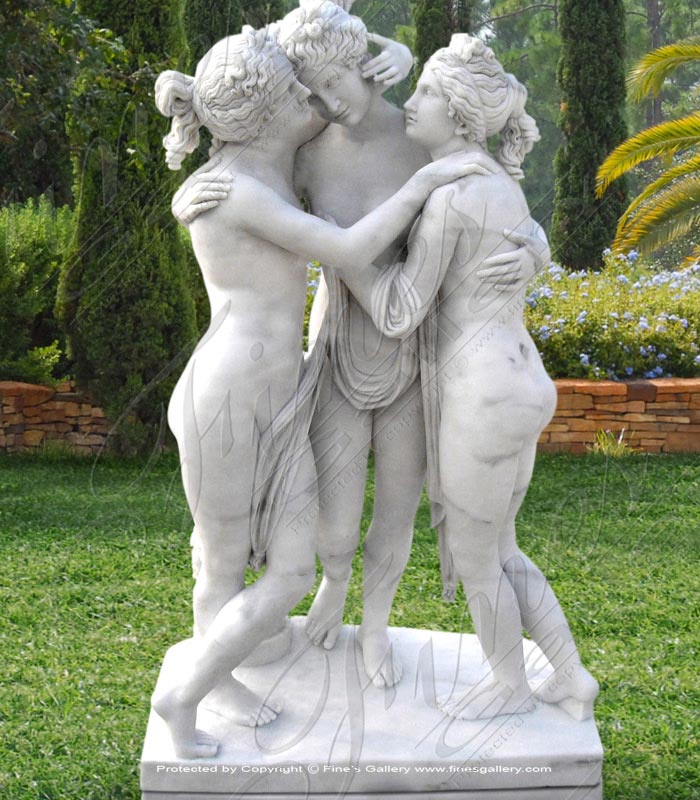 Marble Statues  - Three Graces Marble Statue - MS-961