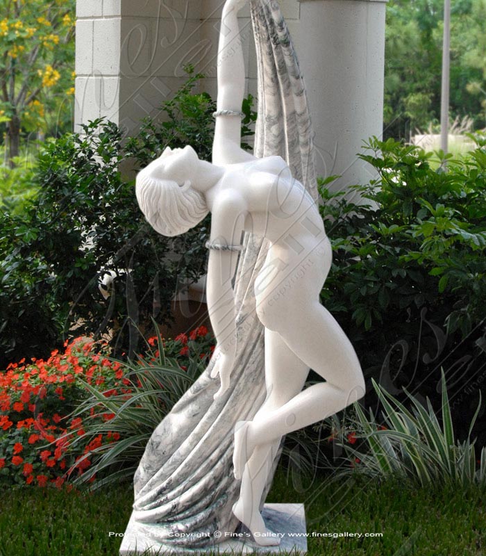 Marble Statues  - Nude Dancer Marble Statue - MS-968