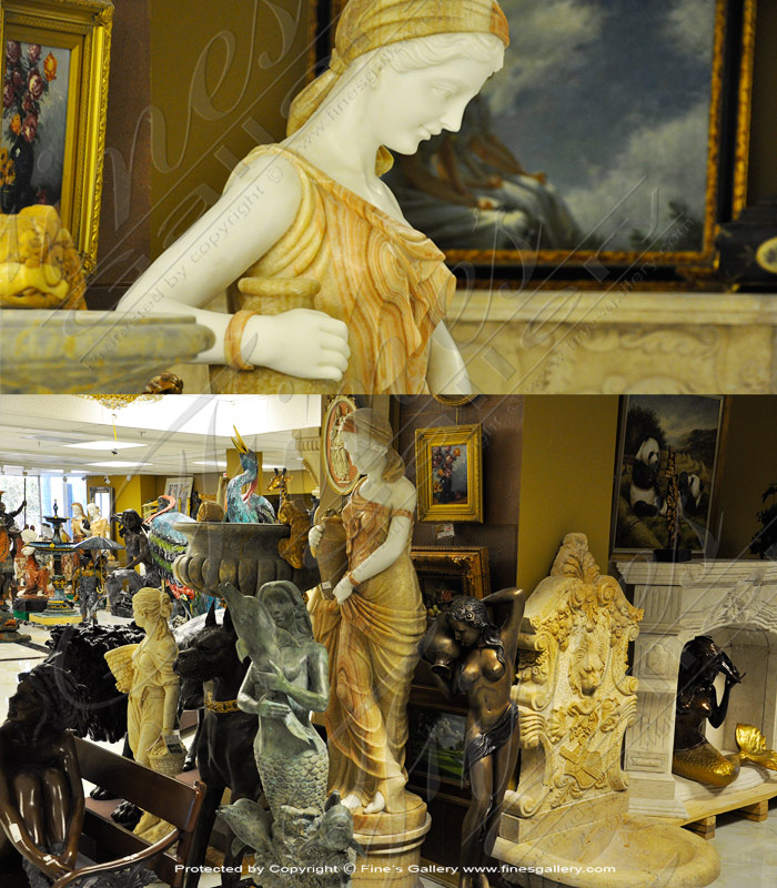 Marble Statues  - Victorian Marble Lady - MS-1150