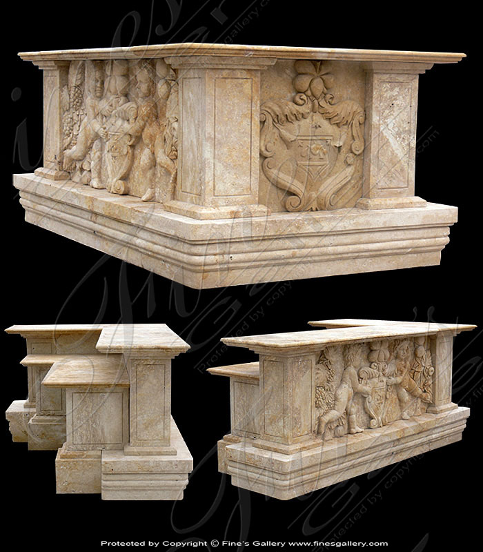 Marble Tables  - Custom Marble Bar - MT-145