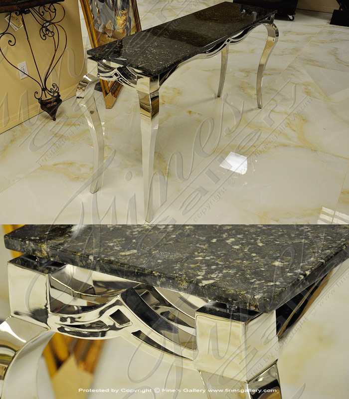 Marble Tables  - Polished Granite Console Table - MT-244