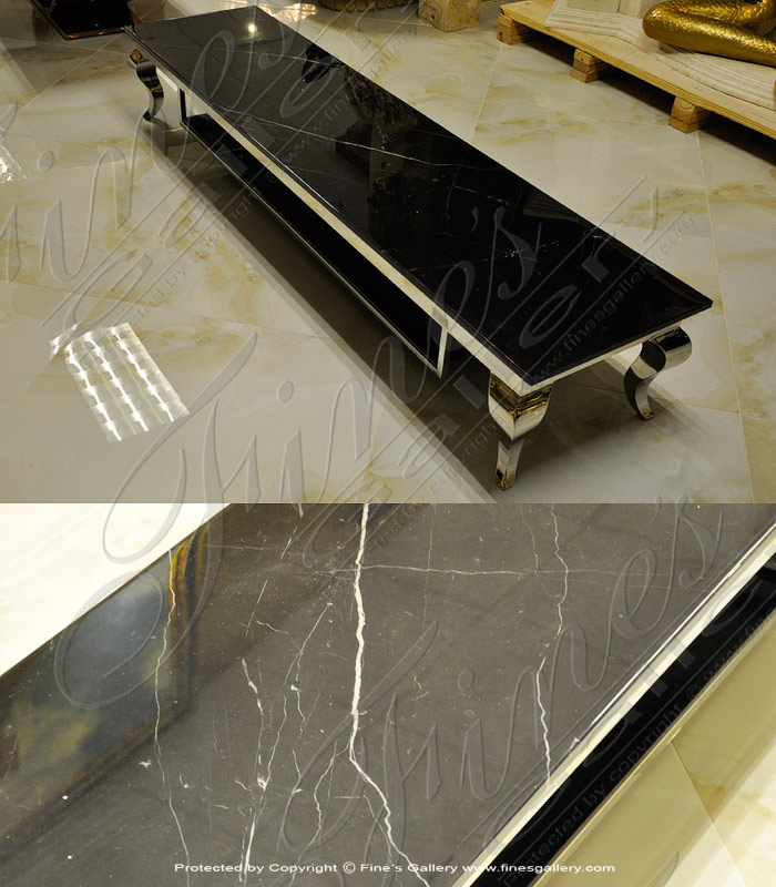 Marble Tables  - Marquina Black Table - MT-248