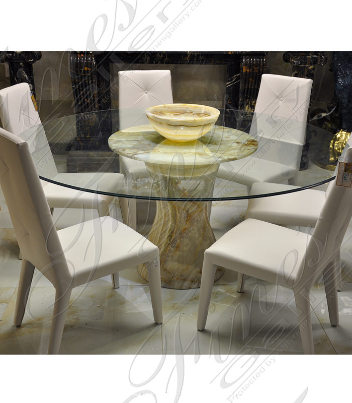 Marble Tables  - Onyx Glass Table Base - MT-254