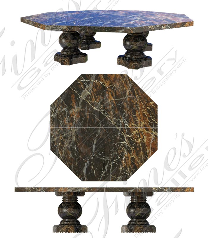 Octagonal Marble Table