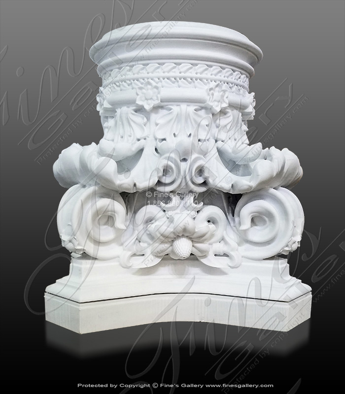 Marble Tables  - European Corinthian Marble Table Base - MT-275
