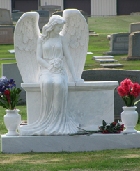 Beloved Angel Marble Monument 