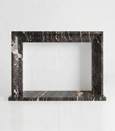 Contemporary Mantel in Exotic Tropical Storm Quartzite