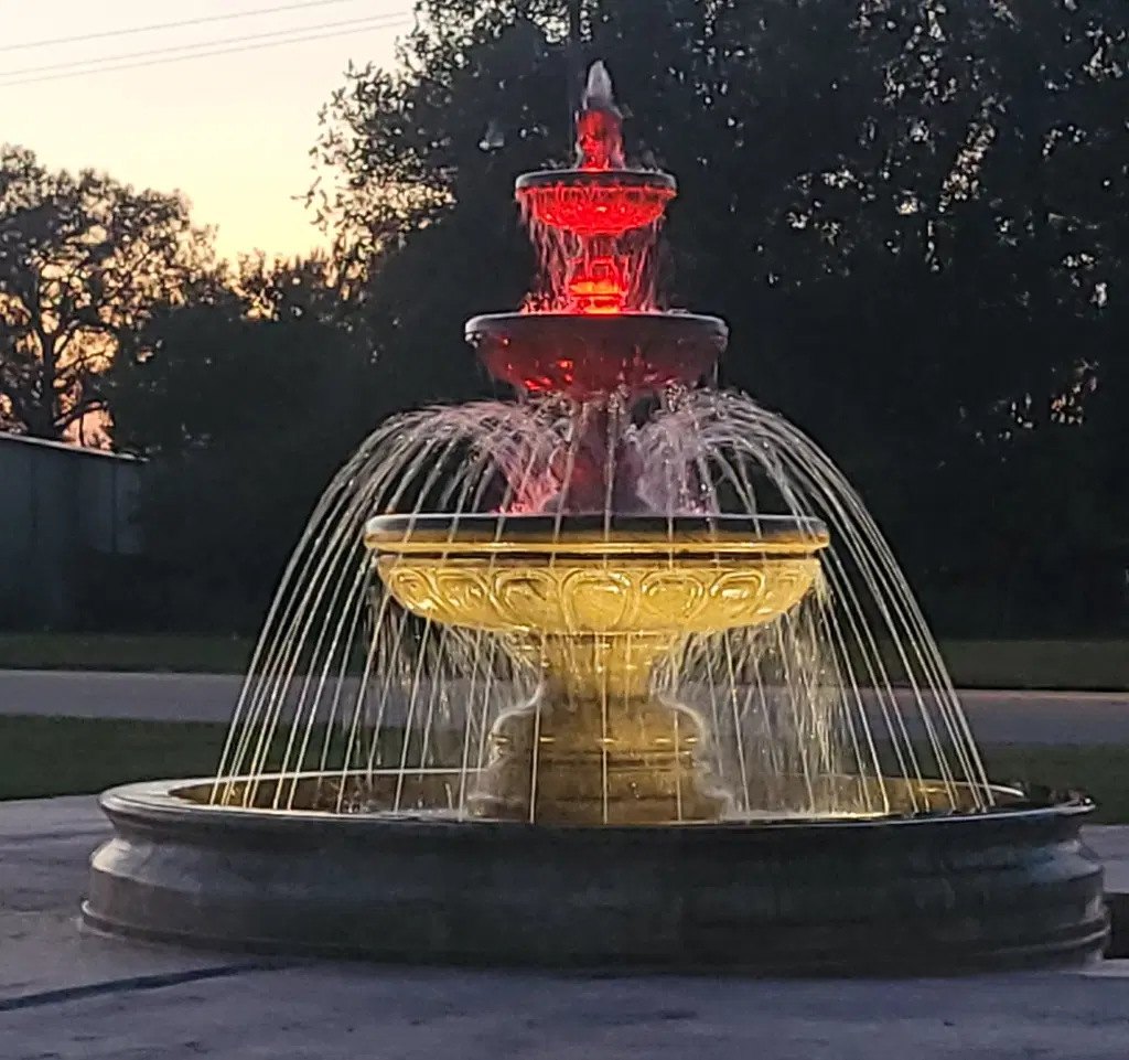 Veterans Memorial Park Granite Fountain Installation