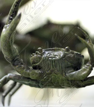 Bronze Crab Statue
