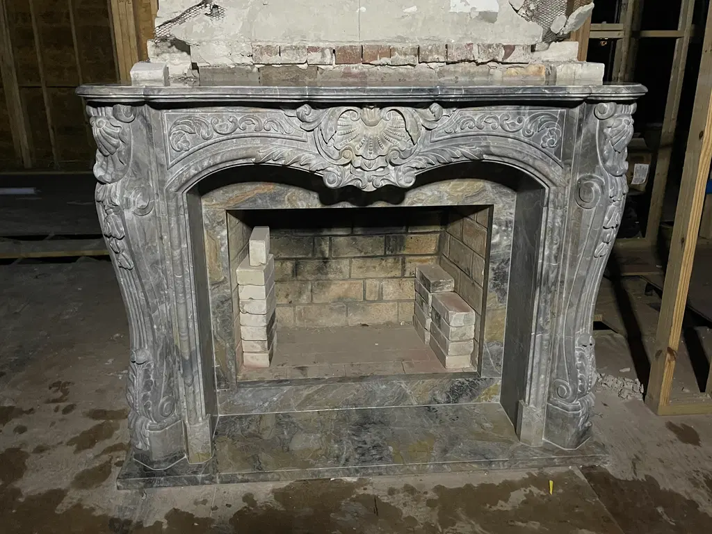 Marble Mantel Install for the Late Kirsty Alley