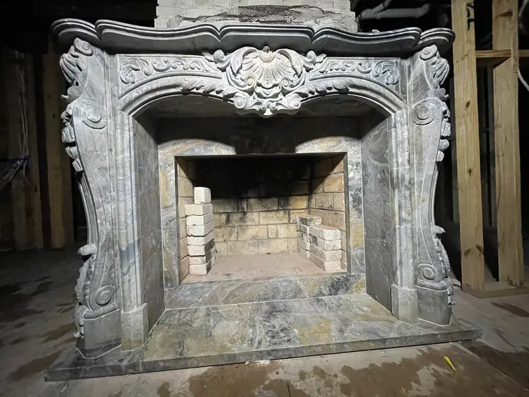 Marble Mantel Install for the Late Kirsty Alley