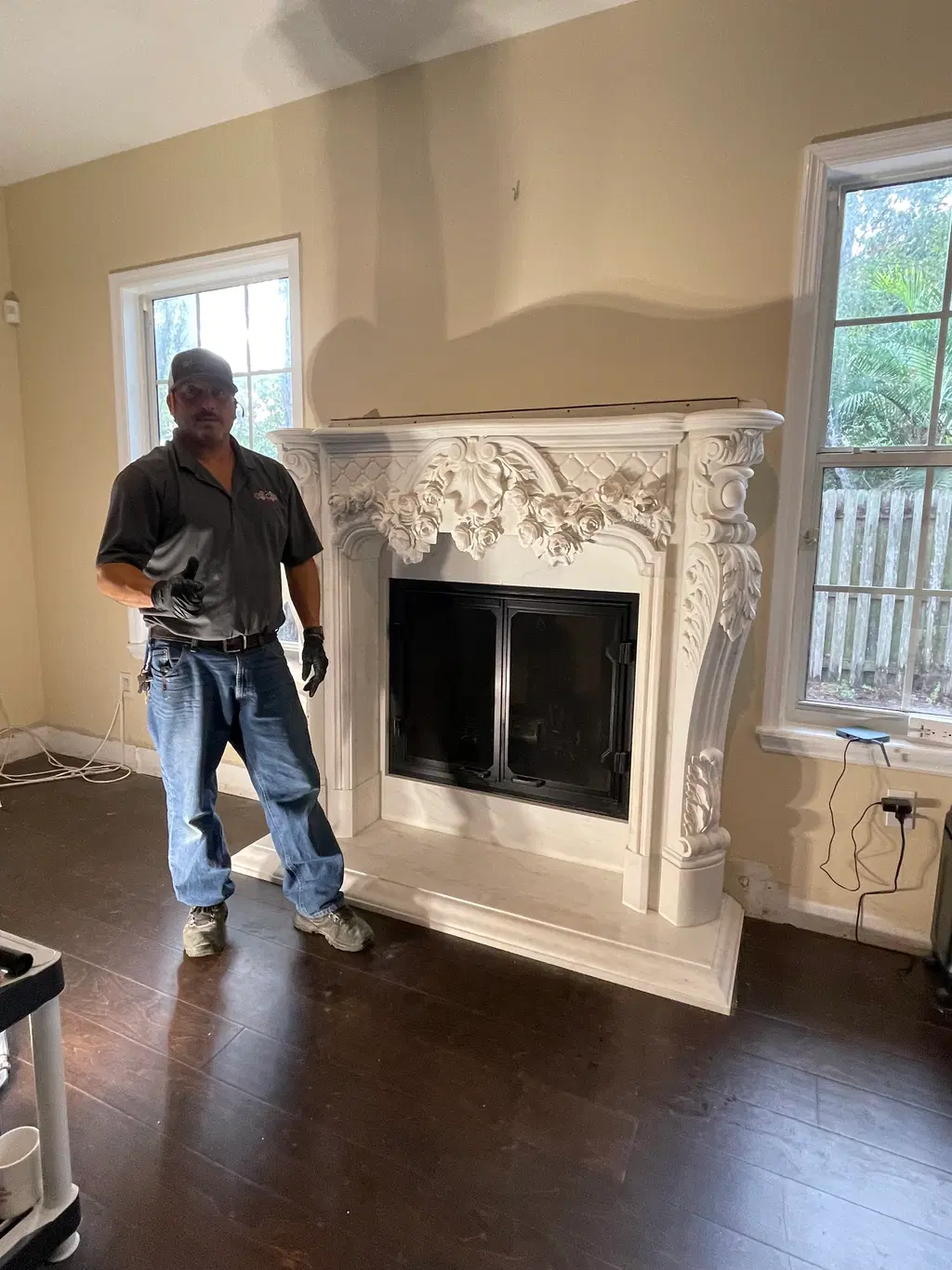 Compilation of Marble Mantel Installations in the Continental…