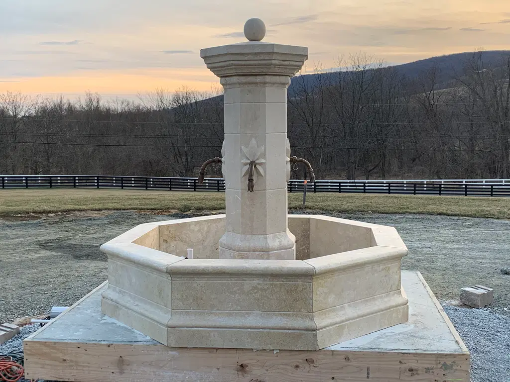 French Countryside Fountain Installation