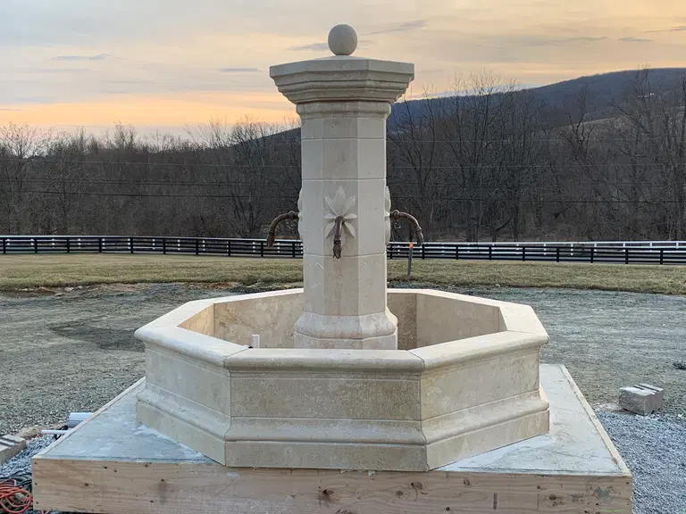 French Countryside Fountain Installation