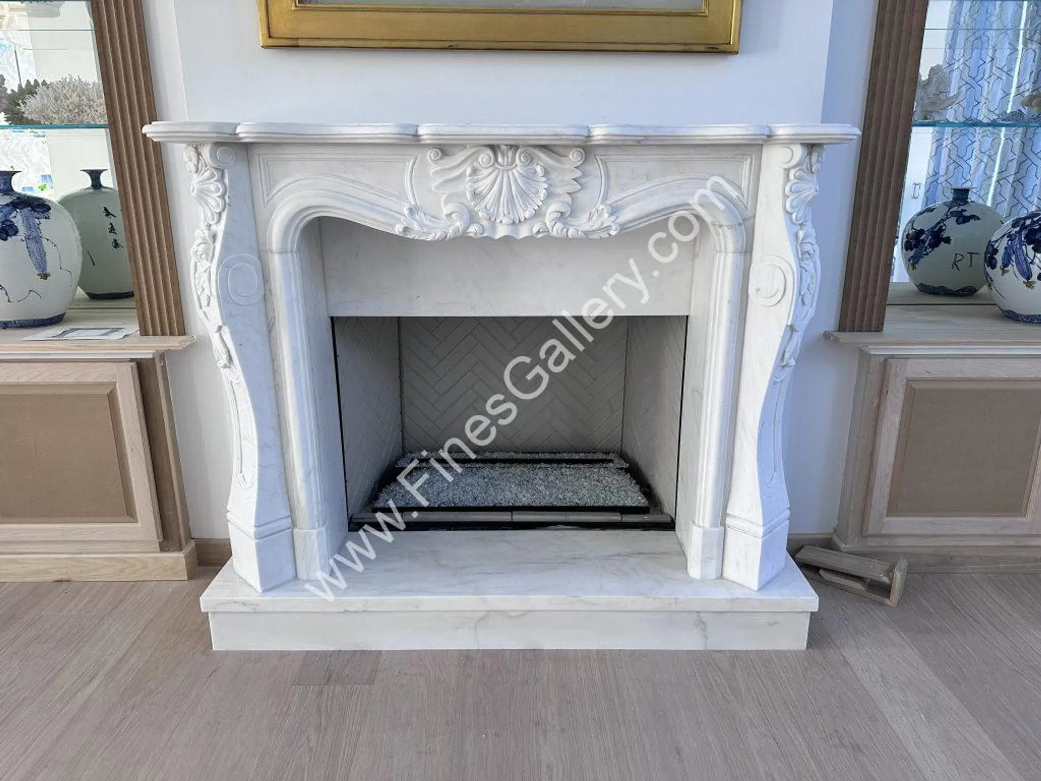 A Touch of Renaissance: Installing a Hand-Carved Statuary White Marble Fireplace in Louis XII Style