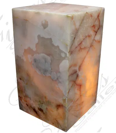Translucent White Onyx Pedestal