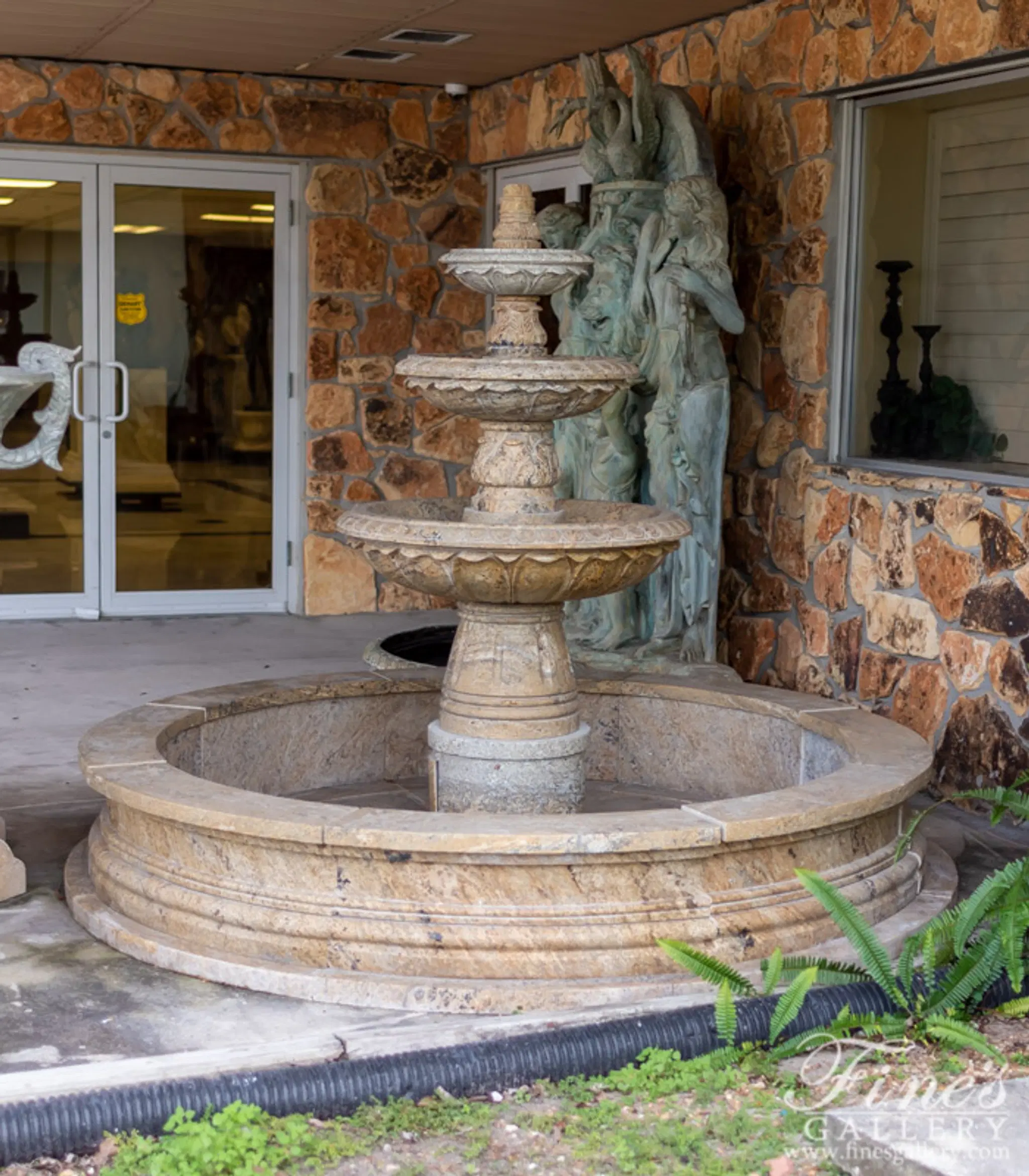 Grecian Gardens Granite Fountain — Model MF-1584 — detail view 2