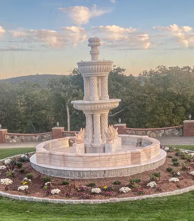 Monumental Marble Water Fountain
