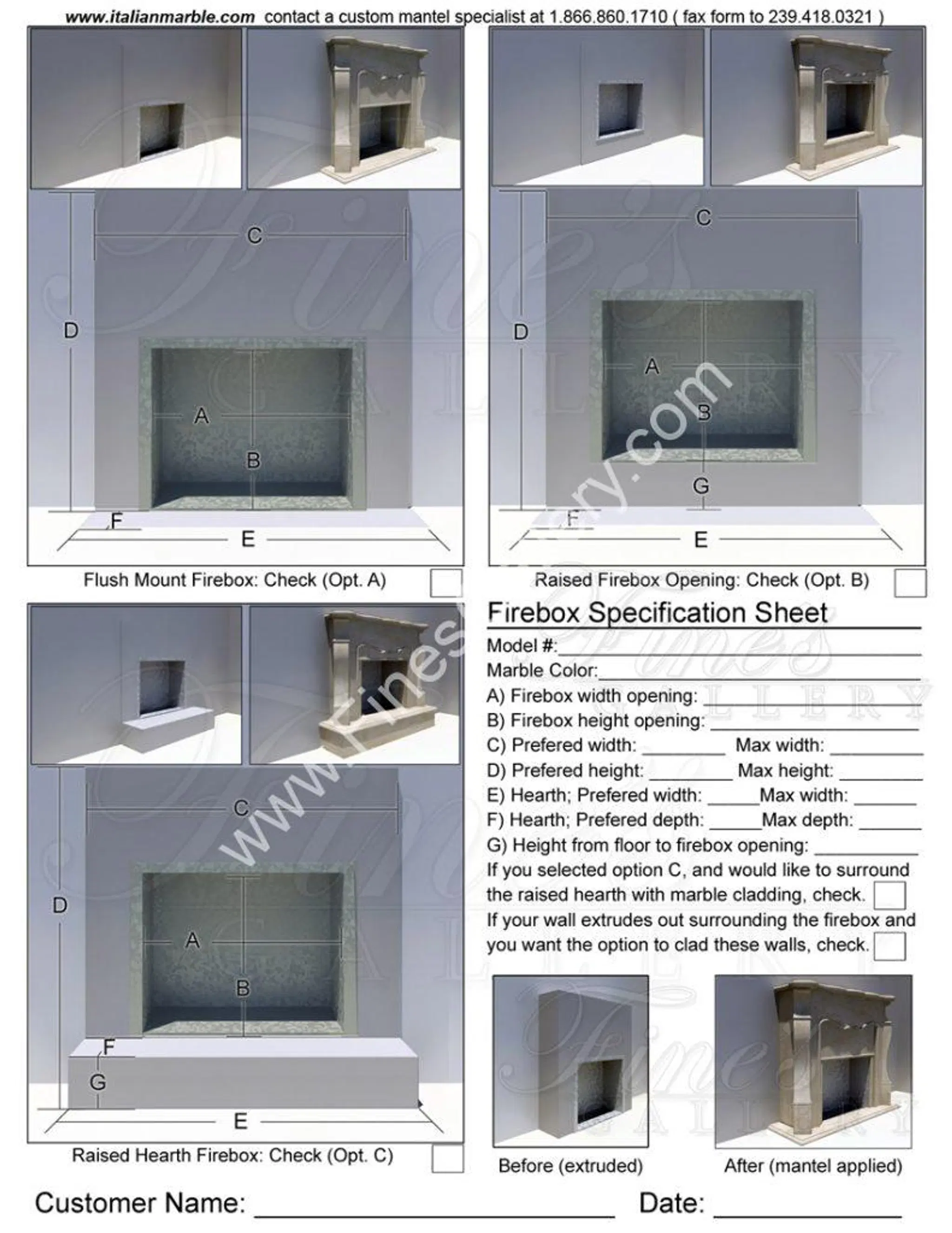 FAQ - How to Obtain quote on a Marble Fireplace Mantel