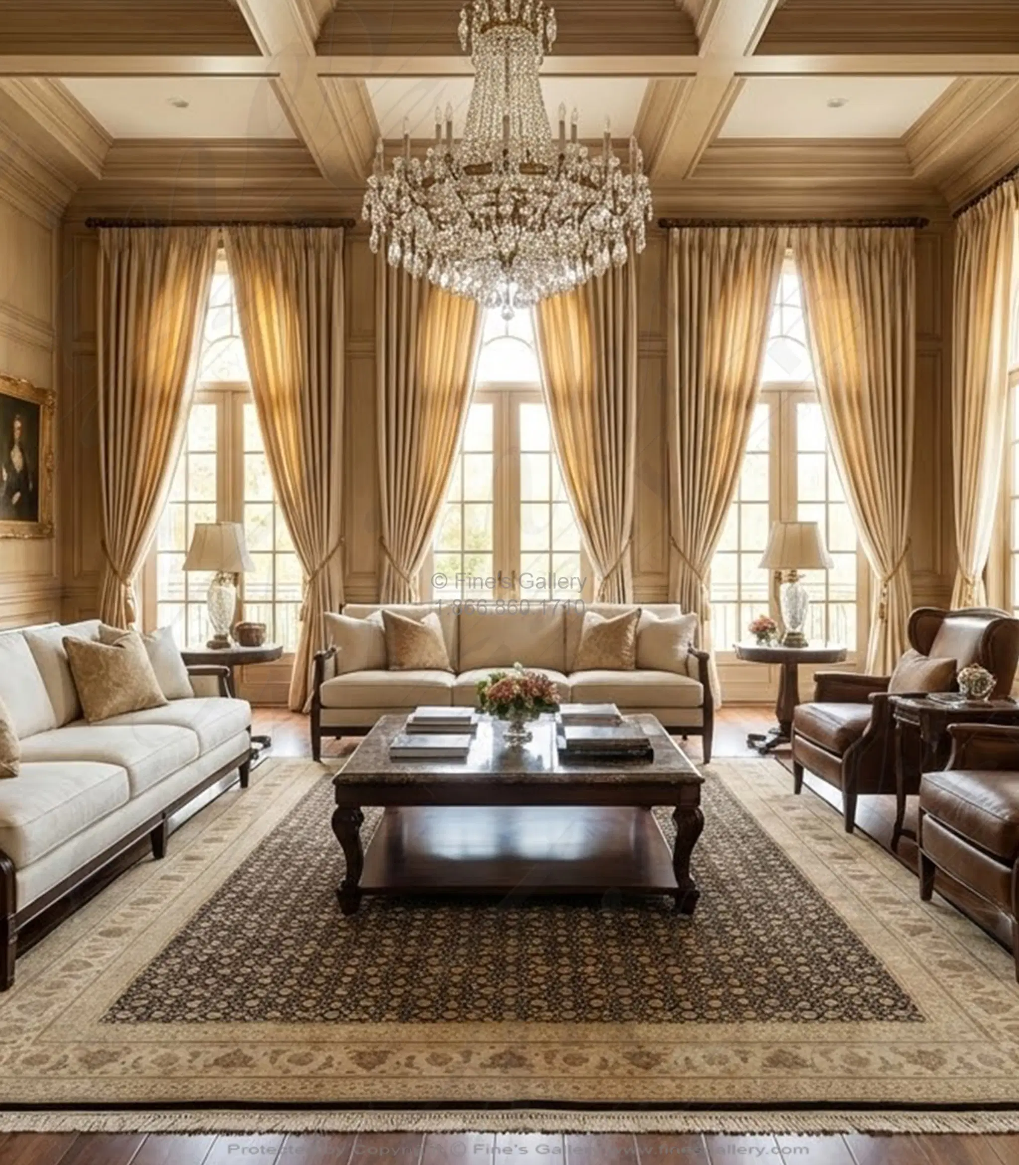 Black and Ivory Hand Knotted 100% Wool Area Rug - Rectangular Luxury Carpet