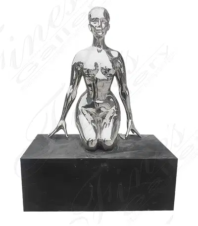 Contemporary Nude Female in Stainless Steel