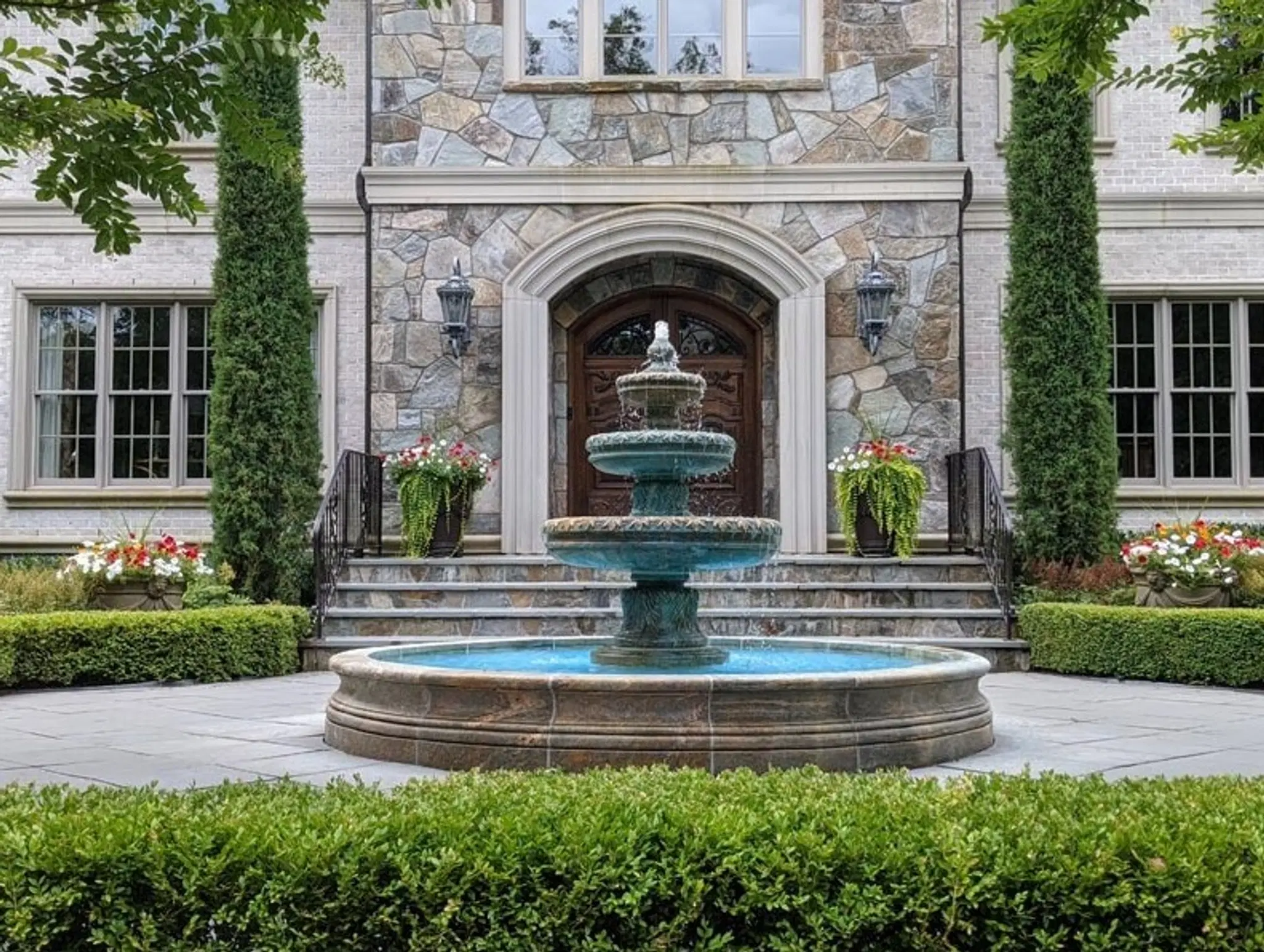 Granite Fountains are Perfect for all Climates.