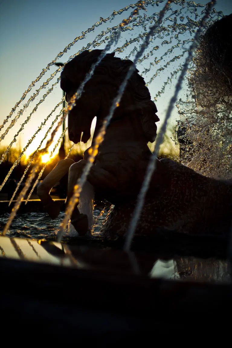 Rearing Horse Theme Fountain in Upscale…