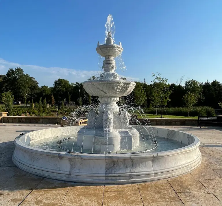 Monumental Marble Fountain Installation at Arkansas Colleges…