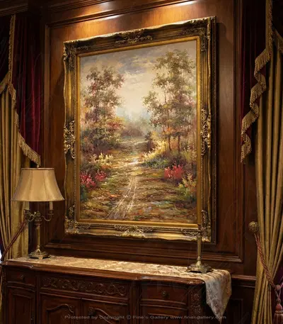 Following the Path Canvas Painting
