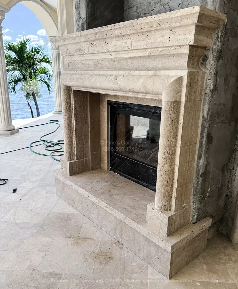 Outdoor Installation of Bolection Style Mantel in Italian…