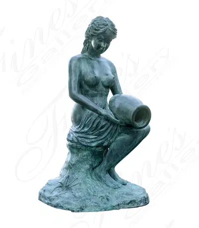 Graceful Maiden Bronze Fountain