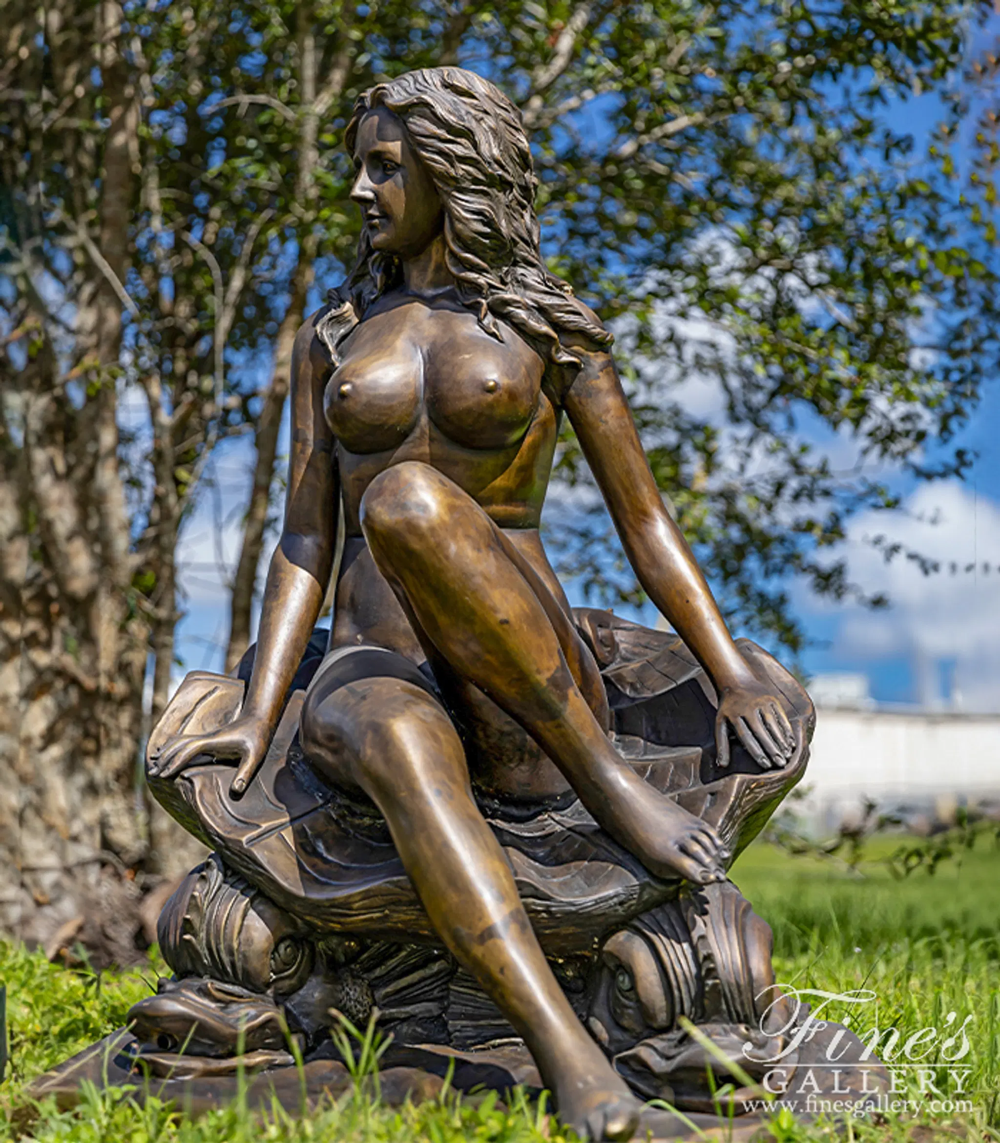 Nude Classical Venus Bronze Female Fountain — Model BF-116 — detail view 6