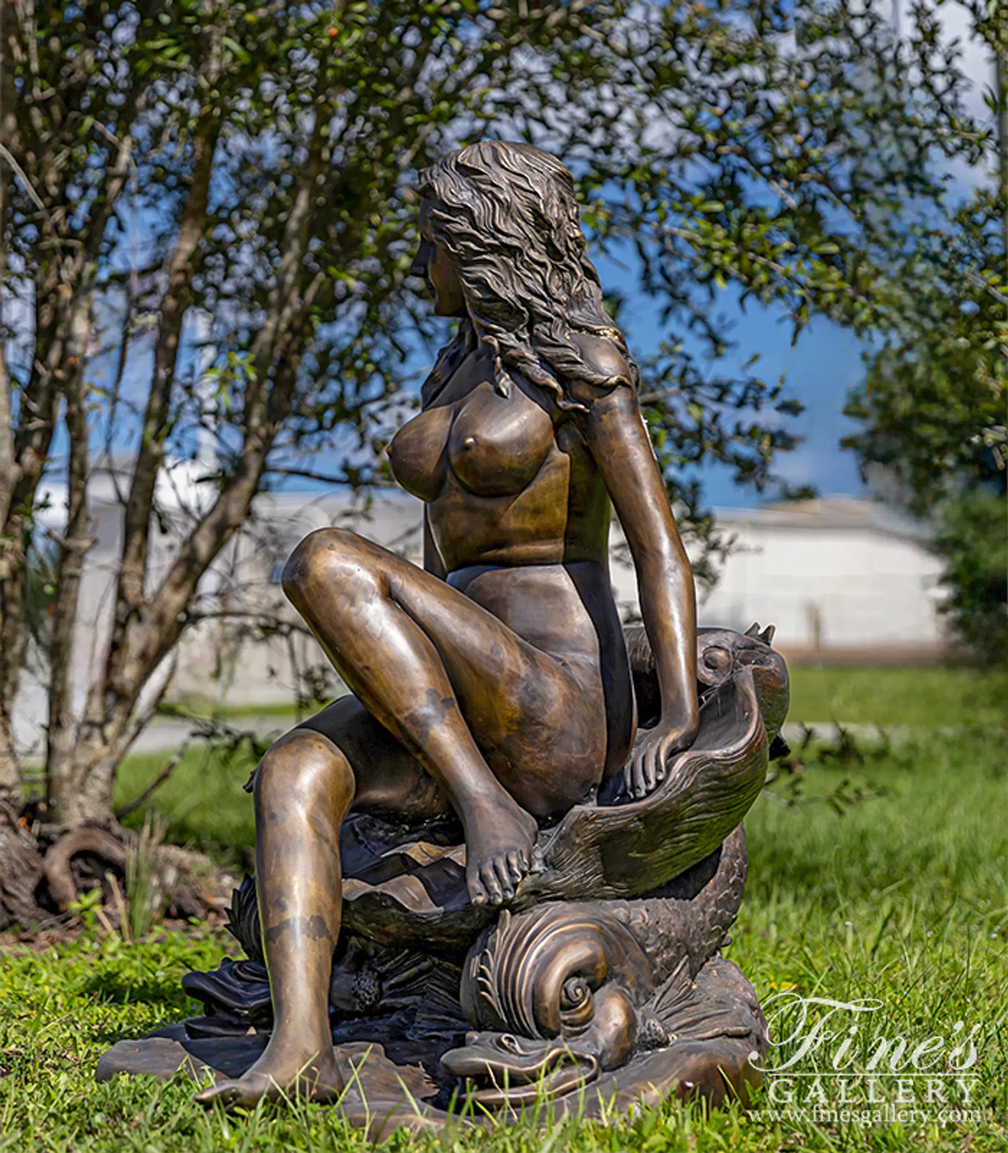 Nude Classical Venus Bronze Female Fountain — Model BF-116 — detail view 2