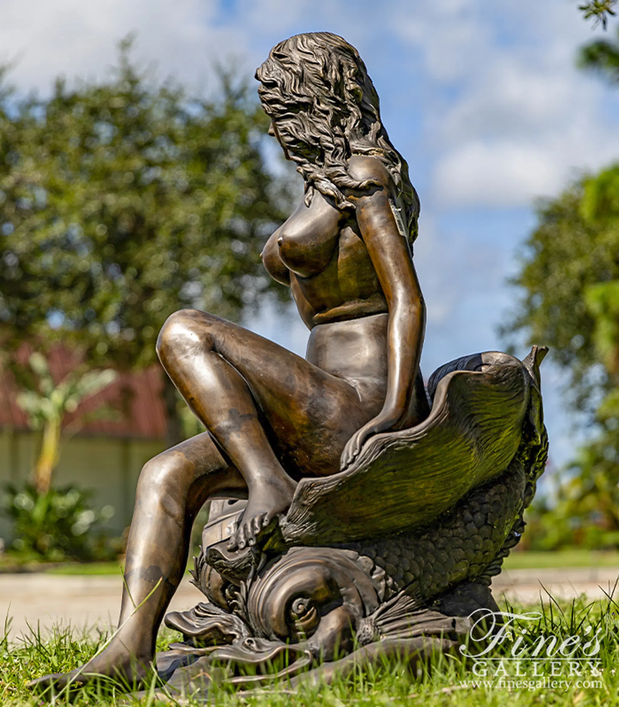 Nude Classical Venus Bronze Female Fountain — Model BF-116 — detail view 8
