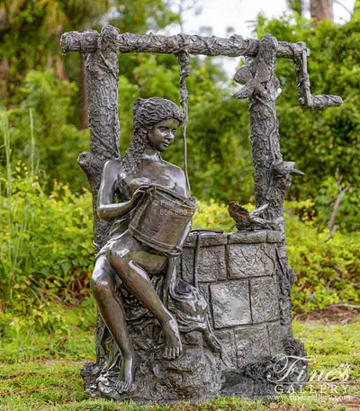 Bronze Girl at the Well Fountain