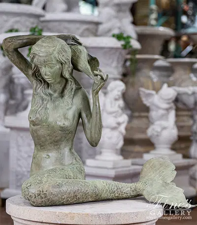 Bronze Mermaid Fountain