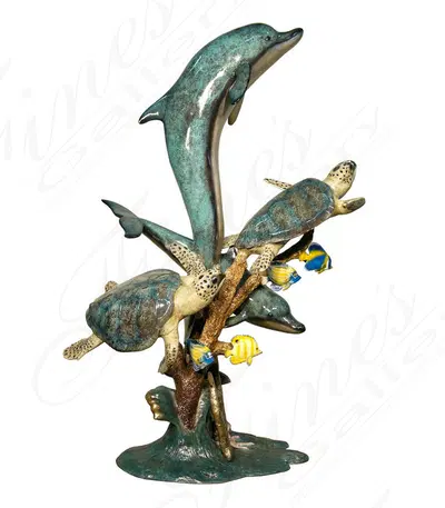Bronze Ocean Life Fountain