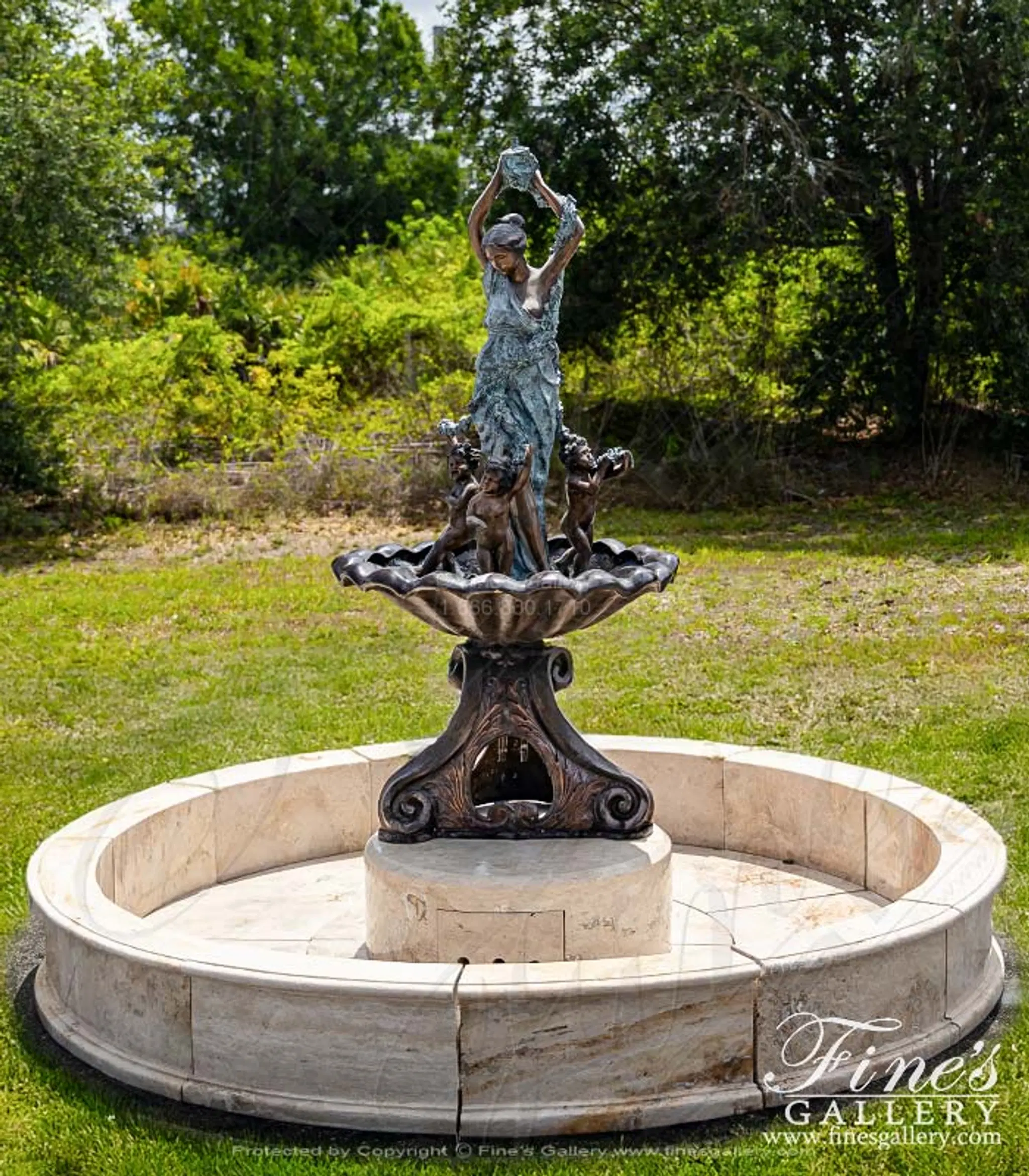 French Chateau Bronze Fountain