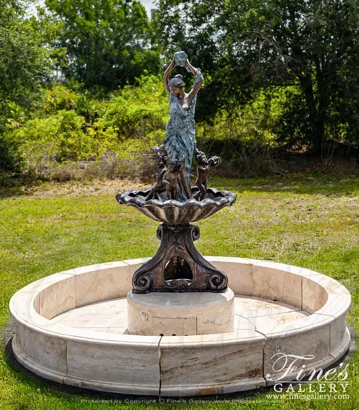 French Chateau Bronze Fountain