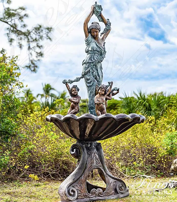 French Chateau Bronze Fountain