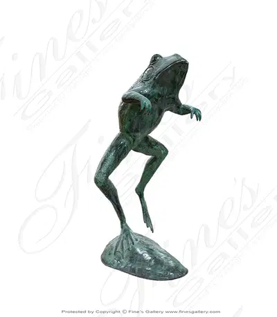 Leaping Frog Bronze Fountain